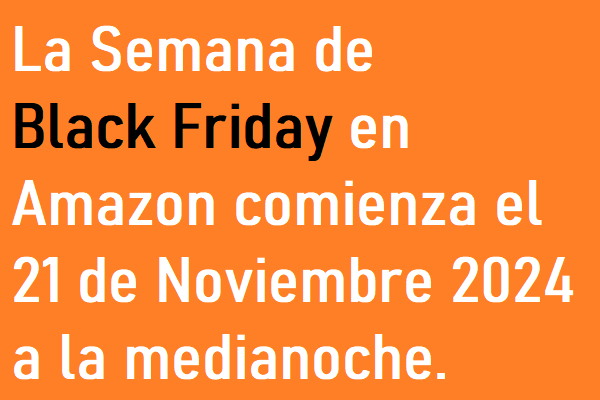 Black Friday 2024 en Amazon