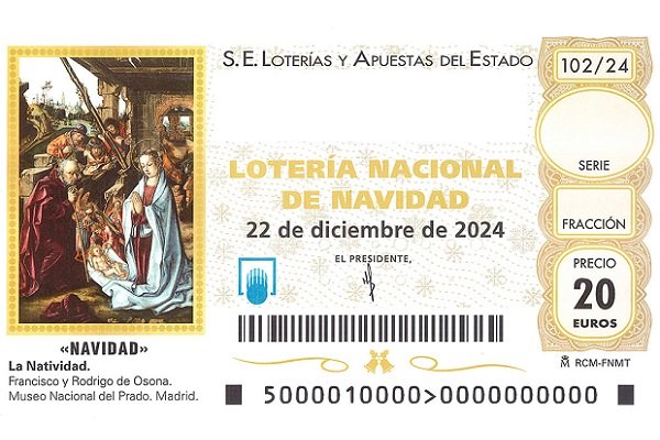 décimos de Lotería de Navidad