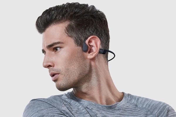SHOKZ OpenRun Auriculares conducción ósea, Open-Ear Auriculares Deportivos